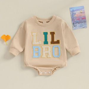 ロンパースの女の赤ちゃんビッグシスターリトルマッチ服バブルロンパー長袖Tシャツ幼児スウェットシャツ滝