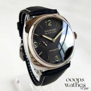 Relógios mecânicos luxuosos novas séries pretas de 45 mm automáticas relógios automáticos Pam00388 Water impermeabilizados Redes de moda de designer de moda S Iris
