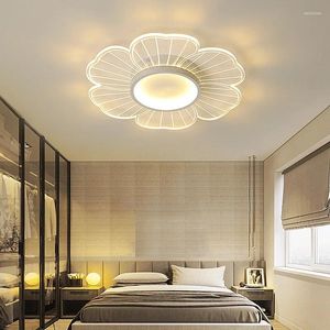 Luzes de teto Lâmpada lustre de flores LED lustre acrílico Iluminação interna da sala de estar corredor lâmpadas de corredor luminárias de casa acessórios decorativos