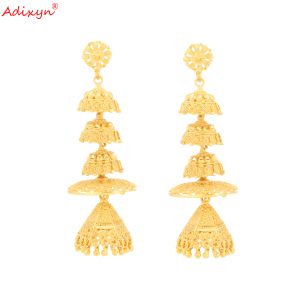 Kolczyki Adixyn Hat kształt kropli kolczyki biżuteria złota kolor/mosiądz biżuteria afrykańska/etiopska/dubaj dla kobiet/dziewcząt prezenty