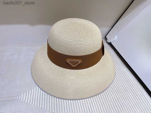 Geniş Memlu Şapkalar Kova Casquette Saman Şapka Erkek Kaplar Lüks Kapaklar Takılmış Şapkalar Tasarımcıları Kadın Beanie Tasarımcı Kova İnsan Güneş Koruma Klasik Q240403