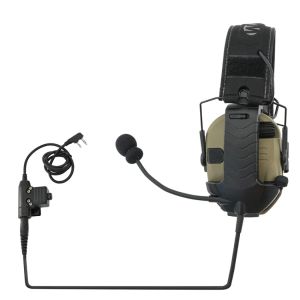2023 Nytt taktiskt headsetadapter Extern mikrofonpaket för Walker's Razor Electronic Shooting Earmuffs med taktisk U94 PTT