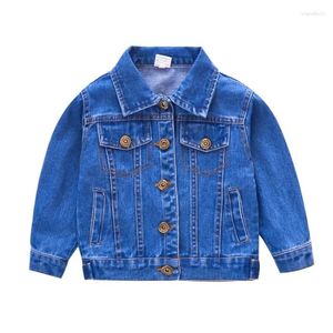 Jackor 2024 Fashion Loose Denim Jacket For Baby Girls Boys Coat Spring Autumn Children Outerwear Kids Casual Costume 2-12 Years