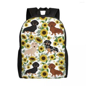 Backpack Badger Sausage Dog Laptop Men Women Women Book Bag per studenti di scuola universitaria Bag del cucciolo di cucciolo di cucciolo