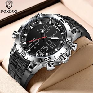 Orologi da polso da uomo lige orologi a doppio display waterproof orologio in quarzo orologio digitale per orologio da polso sport casual militare reloj hombre