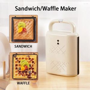 Brödtillverkare 600W Waffle Makersandwich MakerBreakfast Makerstereo Surround Heating Home Multifunktionella brödrost Små apparater