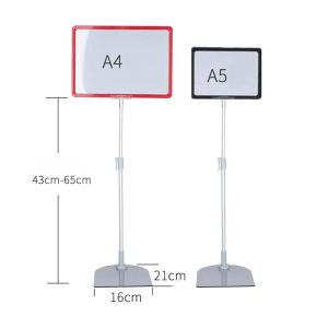 Utrustning 10 Uppsättningar A3/A4/A5 Frame Display Plastskyltkortklämmor för stormarknadsaffärer med affischhållare