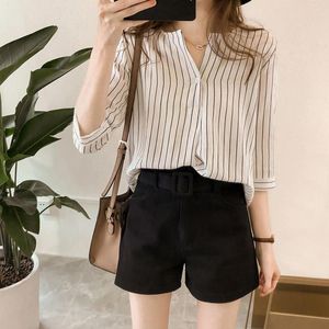 Women's Blouses Stylish Women Shirt Comfortable Button Design Polyester Office Lady Working Top Blouse Womens