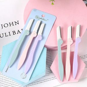 3PCS/セットフェイスアイブロートリマーカミソリの髪の美しさIBROW SHAPER SHAVERステンレススチールブレードメイクアップツールエピレーター