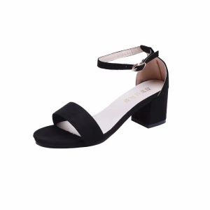 Sandaler Heeled Sandals Women 2023 Elegant Woman Shoes With Low Heels Luxury Designer Block Heel Sexy Best Selling Products gratis frakt