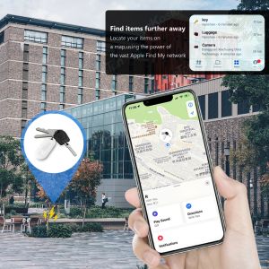 Smart GPS Tracker Bluetooth-kompatibel för Apple Hitta min app för att hitta kortplånbokscykelnycklar för iPhone iOS Tag Anti-Loss