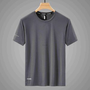 Men's T-Shirts Quick Dry Sport T Shirt MenS 2024 Short Sleeves Summer Casual White Plus OverSize 6XL 7XL 8XL 9XL Top Tees GYM Tshirt Clothes 2443