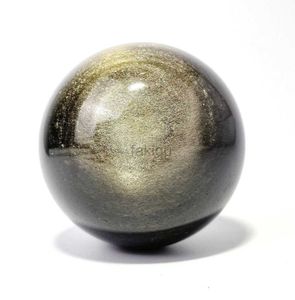 Massage Stones Rocks 1PC Natural Golden Obsidian Ball Polished Globe Massaging Sphere Reiki Healing Stone Home Decoration Exquisite Gifts 240403
