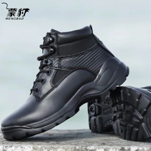 stivali scarpe militari nere da uomo stivali da combattimento deserto scarpe tatciche stivali motociclisti comodi scarpe di sicurezza non slip