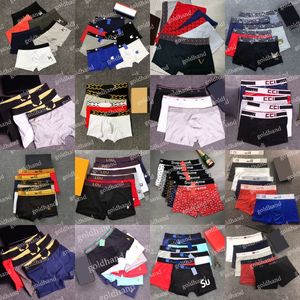 Pure Cotton Breathable Boxers Sexy Mens Casual Underwear Brand Letter Printed Underpants