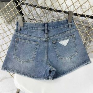 Women's Shorts designer Designer Denim Short Pants For Women Rhinestone Letter Badge Mini High Street Hiphop Pant Streetwear 68NH