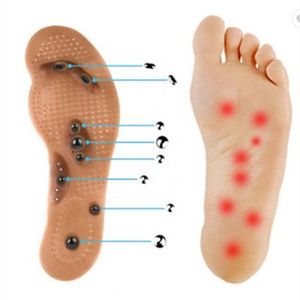 Palmilha de terapia magnética marrom por atacado de fábrica 8 palmilha de massagem magnética palmilha magnética de saúde respirável para homens e mulheres