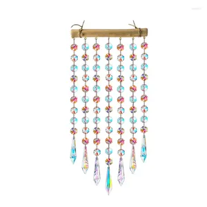 Decorative Figurines Hanging Window Rainbow Maker Glass Crystal Mobile Wind Chimes Home Wall Art Decoration Gift