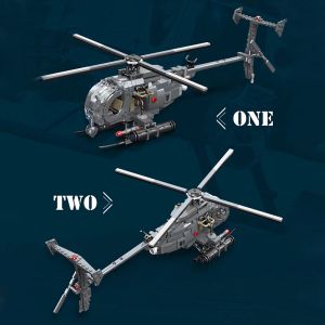 61043 523pcs Bricks Helicopter Modelo Blocos de construção/Helicóptero de helicóptero militar Brinquedos de plástico de helicóptero/brinquedos de presente para meninos