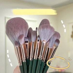 14 PCS Makeup Brush Set Foundation Eyeshadow Eyebrow Eyelash Concealer Lip Soft BreStles Beauty Tools 240403