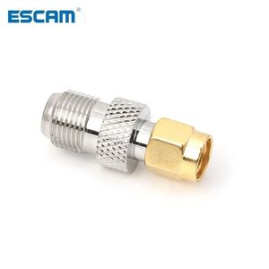 ESCAM F Type Female Jack to SMA Female Socket Straight RF Coax Adapter F to SMA Plug