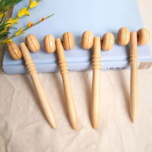 Wooden Foot Spa Physiotherapy Reflexology Thai Foot Massage Health Chart Free Massage Stick Tool