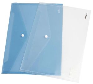 Supplies 20 Pcs/Lot Deli 5505 PVCA4 Transparent button document bags paper folders for conference organizer office supplies stationery