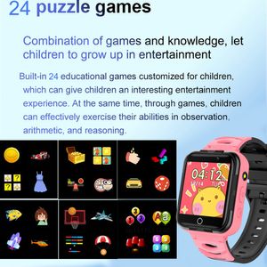 Yeni Akıllı İzle Çocuklar 24 Bulmaca Oyunları Çift Kamera Müzik Oyun Video Kayıt 12/24 Saat Çalar Saat Dijital Bilek İzle Doğum Günü Hediyesi