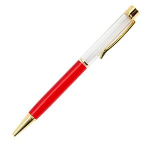 空のチューブメタルホローバーDIYボールペンペンは、QUISSANDゴールドフォイルカスタムロゴ空のロッドDIYボールポイントDIYダイヤモンドペンを満たすことができます