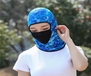 Patlayıcı Bisiklet Koruma Maskesi Yaz Sporları Güneş Kotan Kotu Dış Mekan Rüzgar Geçirmez Bisiklet Headgear Spor Kamuflaj Kafası G1242705