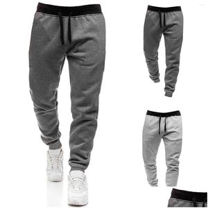 Mens Pants Streetwear Mti Pockets Cargo Harem Hip Hop Casual Male Track Joggers Trousers Fashion Harajuku Men Drop Delivery Apparel Cl Otcx2