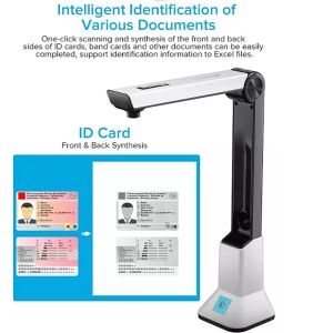 Presentatör Portable 8 Megapixel High Definition Doc Scanner Capture A4 Document Camera File Recognition Scanner Windows MacOS