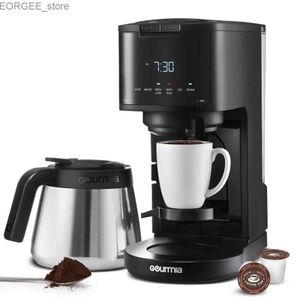 Cafeteiras de cafeteira de xícara + 12 xícara de cafeteira de gotejamento Y240403