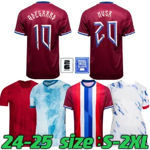 Noruega 2024 2025 Jersey de futebol Haaland Odegaard STRAND LARSEN Sorloth BERG AJER NUSA BOBB OSTIGARD VETLESEN THORSTVEDT 21 22 24 25 camisa de futebol da seleção nacional