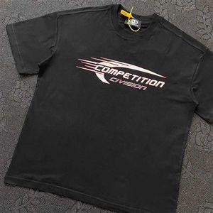 メンズTシャツシンプルなスタイルCSCレタープリントカジュアルサマーメンズ女性1 1特大のTシャツJ240402