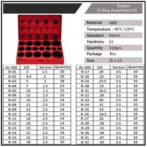 419pcsセットユニバーサルOリング品揃え32サイズニトリルラバーリングシールo配管用のリングガスケットと蛇口修理