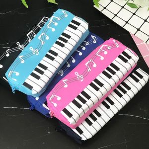 Torby 4PCS Creative fortepianowa notatka klawiatura ołówek ołówka duża pojemność torba ołówka biurowa School Supplies Studentery Nagrody Nagrody Prezent