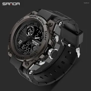 Orologi da polso sanda g stile uomo orologio digitale da appuntamento militare sport orologi impermeabili per orologi da polso elettronico orologio orologio Orologio da uomo 739