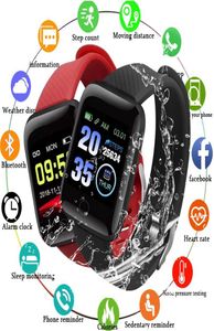 116 Plus Smart Watch Erkekler IP67 Su Geçirmez Gerçek Kalp Hızı Monitörü Kadınlar Android için Akıllı Swatch IOS1873267