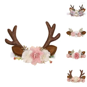 Dog Apparel Pet Xmas Antlers Headbands Comfortable Headwear Costume Accessories For Cats Dogs (18.5 X 9cm) Wholesale