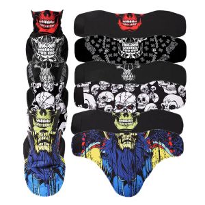 Maskeler Kafatası 3d Kış Boyun Isıtıcı Kayak Sıcak Balaclava Bisiklet Maskesi Snowboard Sport Full Yüz Maske Maskeler Eşarp Rüzgar Geçirmez Kaygılar Maskesi