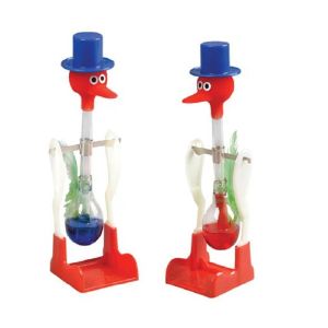 Creative Non-Stop Liquid Interactive Funny Drinking Glass Lucky Bird Duck Bobbing Toy Balance Drick Water Bird Home Decor Toy Gi