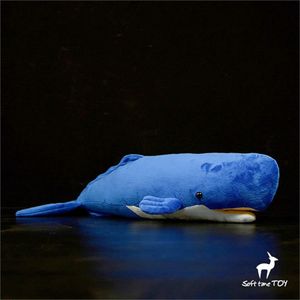 Esperma baleia anime bonito cachalot plushie pottwal brinquedos de pelúcia animais realistas simulação boneca de pelúcia kawai brinquedo presente 240321