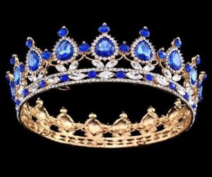 Pageant círculo completo tiara claro strass austríaco rei rainha coroa casamento nupcial traje festa arte deco44468126989902