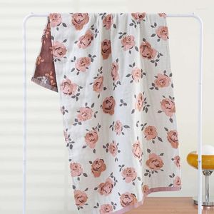 Ręcznik Duże wanna 80 160 kreskówka Kwiatowa dla kobiet Dzieci pięciowartościowe bawełniane gazą łazienki wielokrotnego użytku Szybka wysokiej jakości wysokiej jakości