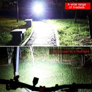 3 Modes Bike Light Front Flashlight with Solar Horn Bicycle Mtb Waterproof Rechargeable Lamp T6 LED Night Cycling Accessories