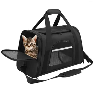 Dog Carrier Bag Portable Backpack With Mesh Window Airline Approved Small Pet Transport For Dogs