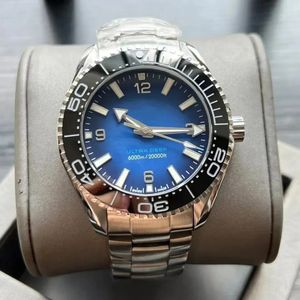 U1 TOP AAA Kvalitet 42mm herrklocka Automatisk Timing Ocean Diver 600m Skyfall Ceramic Bezel Luminous 300m Men Orologio Rostfritt stål Back Sport Ocean Watch 904