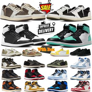 nike air jordan 1 retro 1s travis scotts 1 1s Jumpman 1 1s Scarpe da basket basse Uomini Donne Fragment Uomo Scarpe da ginnastica Sneakers