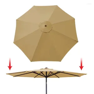 Parasol wschód słońca 9 stóp 8 żebra na zewnątrz patio parasolowy pokrywka Zastępca Bezdakia BEIGE (tylko rama pokrywka nie jest wliczona)